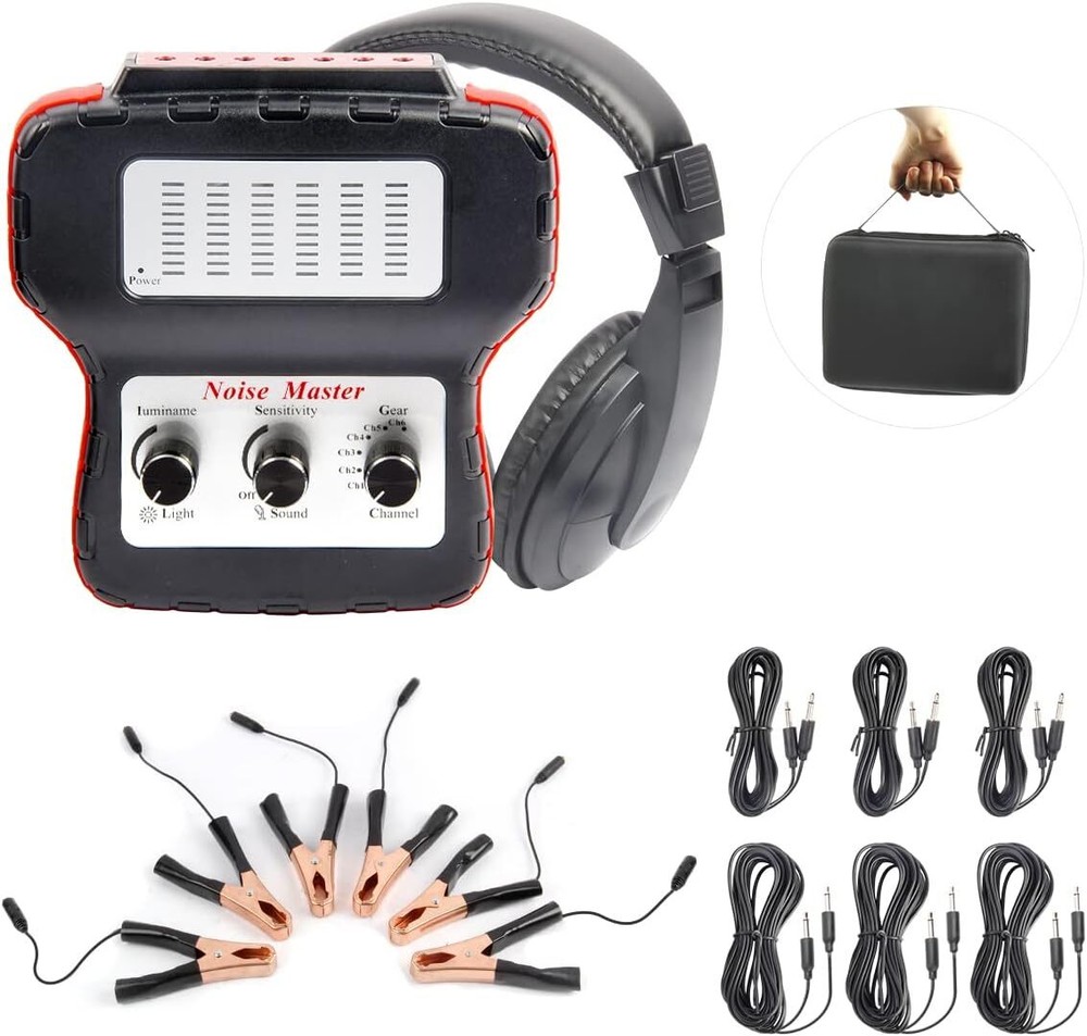 Chassis Ears Automotive Electronic Stethoscope Engine Noise Finder 6Channel C9Y8