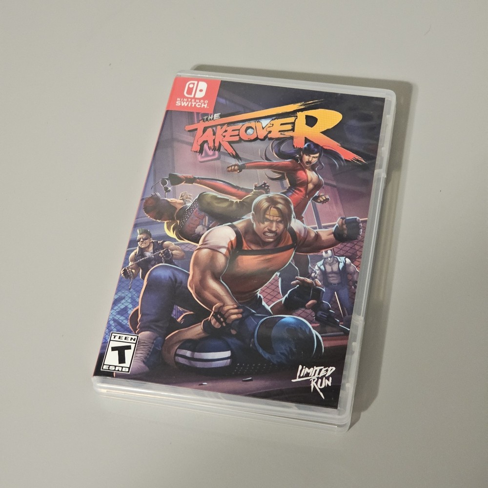 THE TAKEOVER nintendo Switch Complete Limited Run with TCG CARD - TESTED
