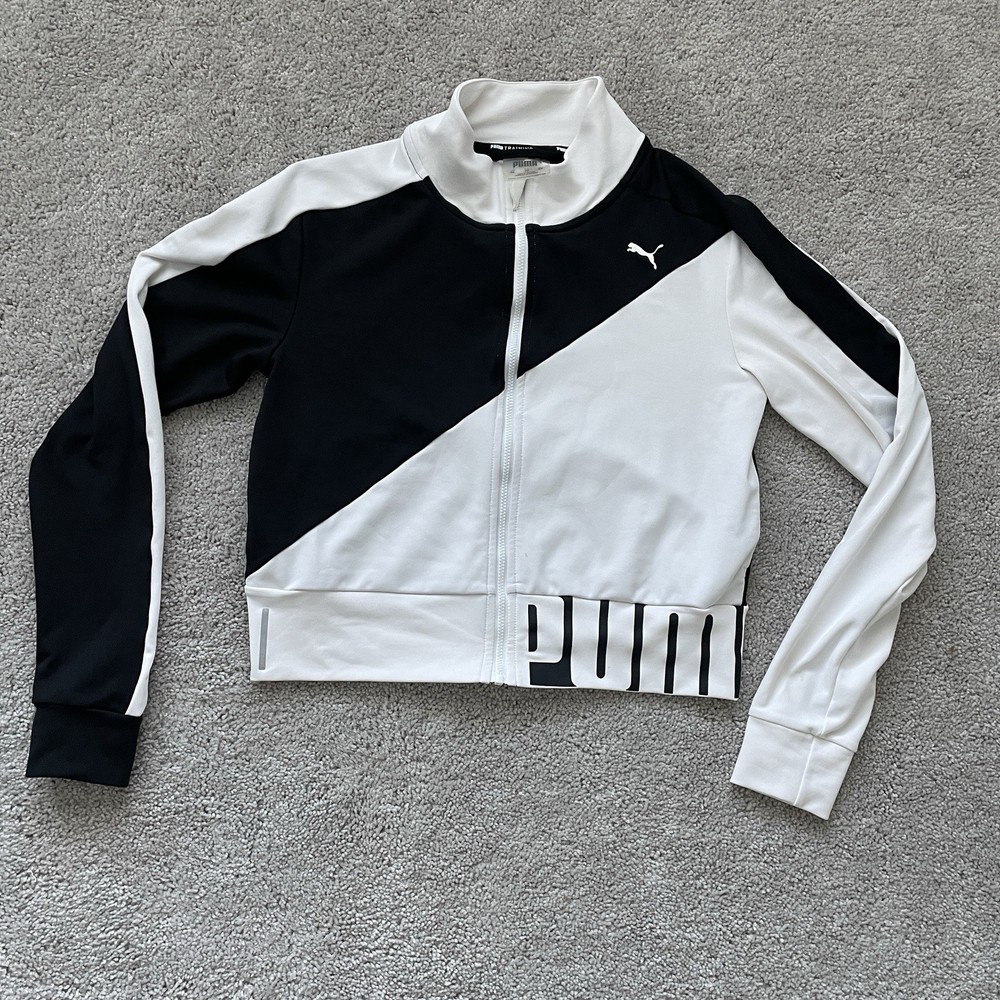Puma Stretch Knit Women's Training Track Jacket Size XS