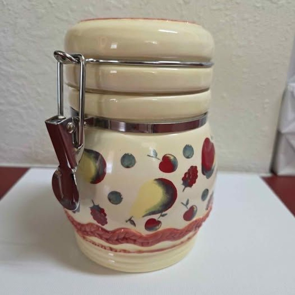 Vintage cottage core canister