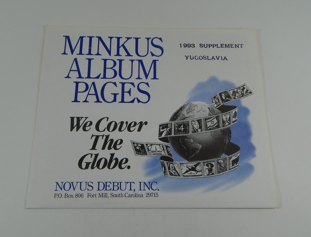 Minkus Yugoslavia 1993 Supplement Stamp Album Pages