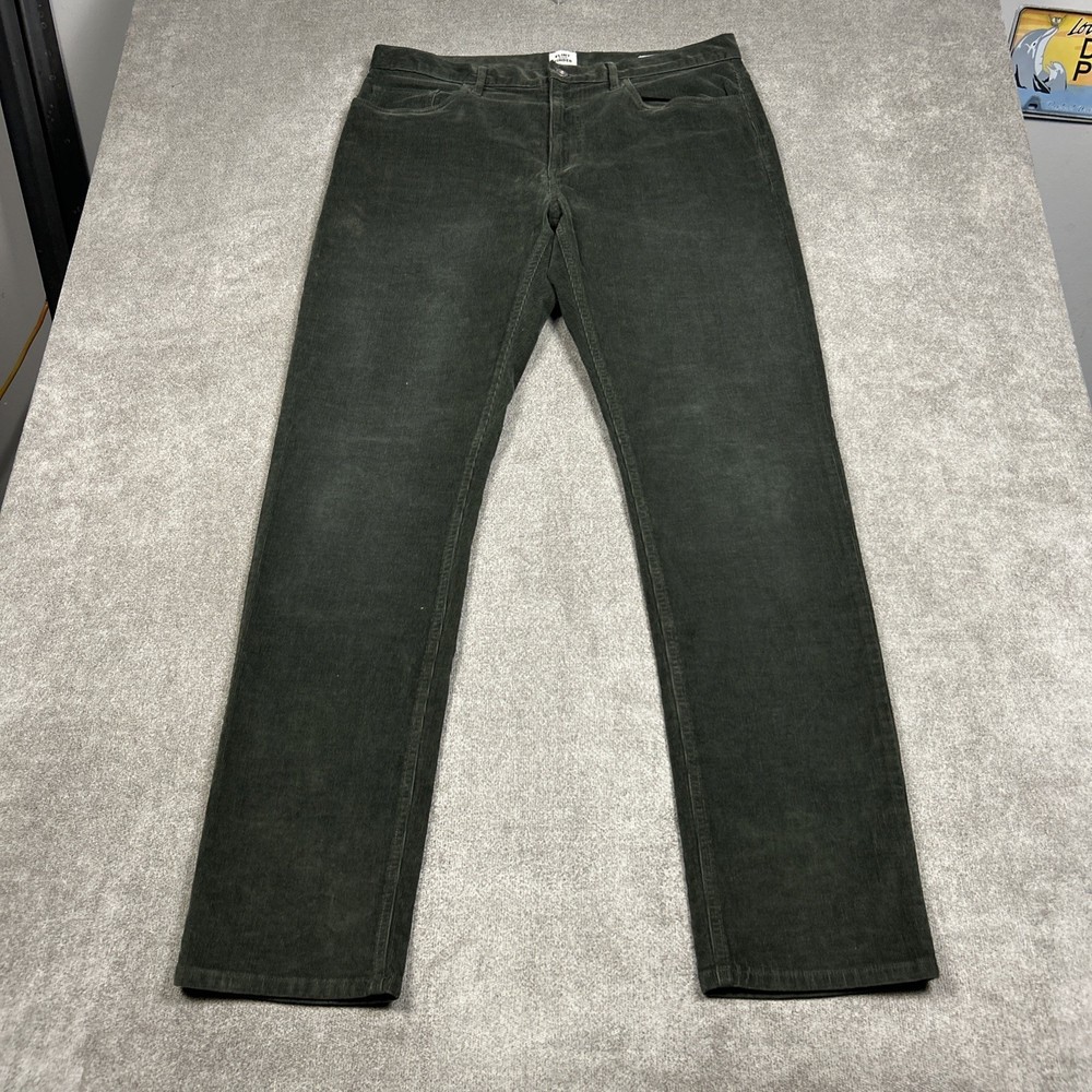 Flint and Tinder 365 Pants Mens 36x34 Green Straight Fit Corduroy 5 Pocket