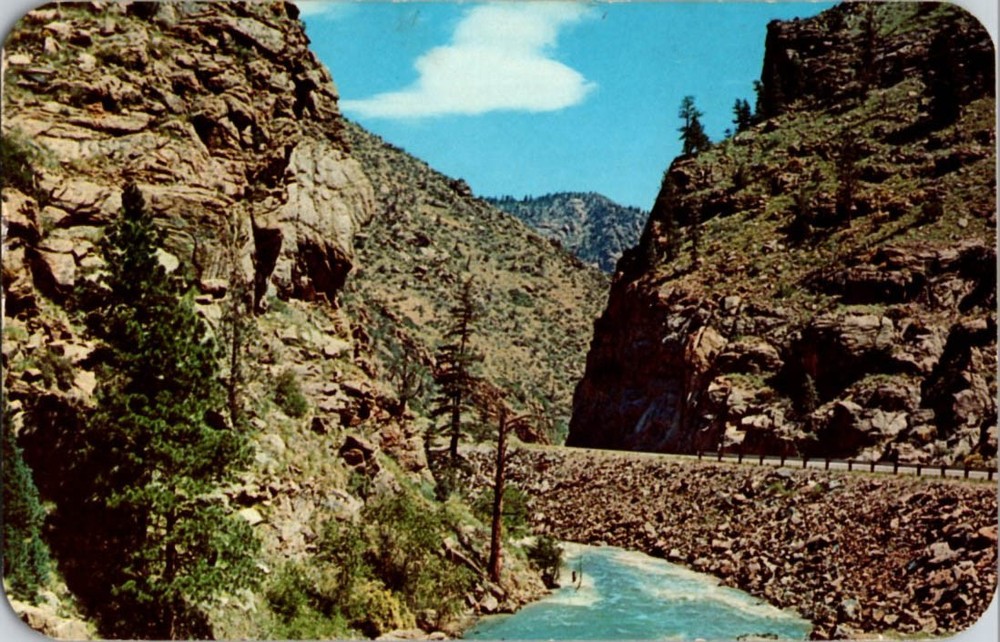 Between Golden And Idaho Springs Colorado CO : HIGHWAY SCENE m/14 BC8290