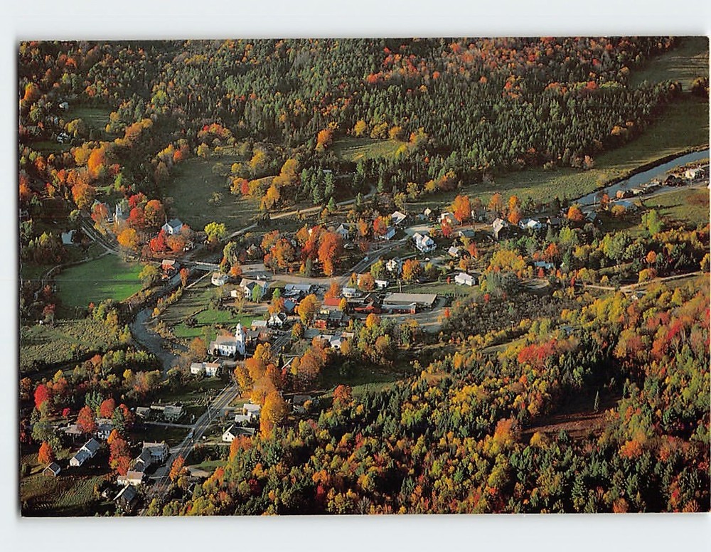 Postcard Aerial View Weston Vermont USA