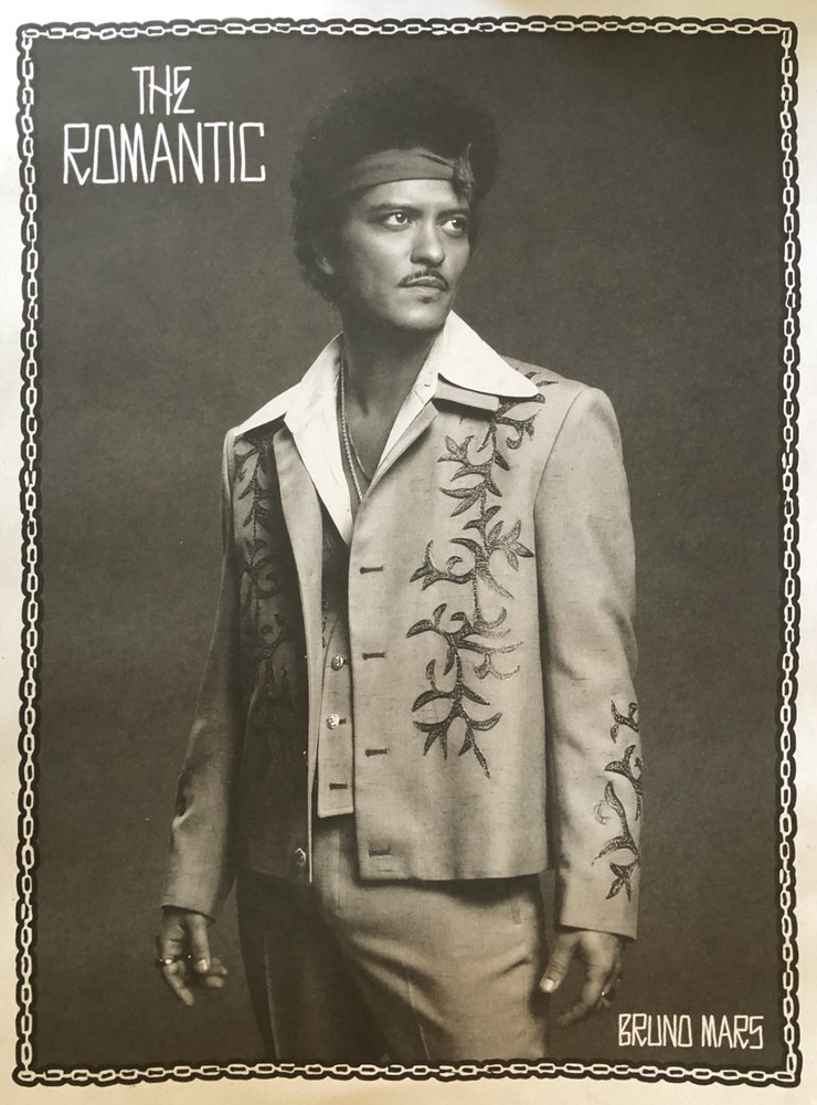BRUNO MARS (2026) The Romantic PROMO POSTER (24x16) + MEMORABILIA
