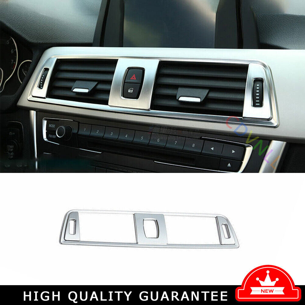 Middle Air Outlet Vent Cover Trim For BMW 3 4 Series 2013-2019 GT Matte Silver