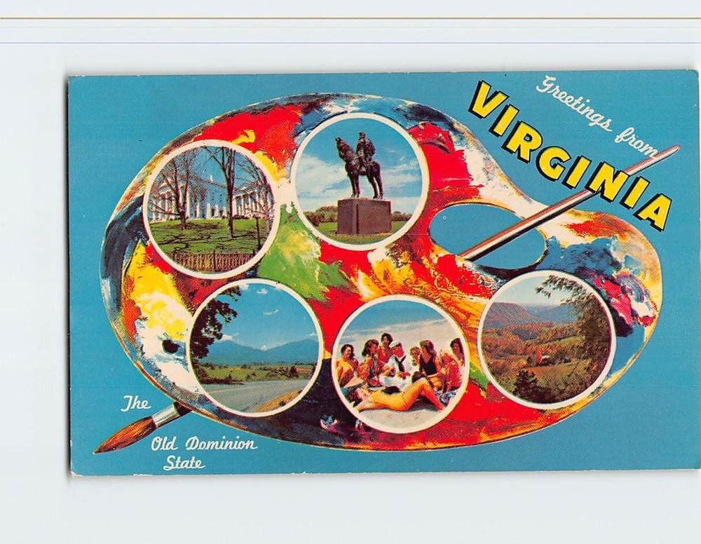 Postcard Greetings from Virginia USA