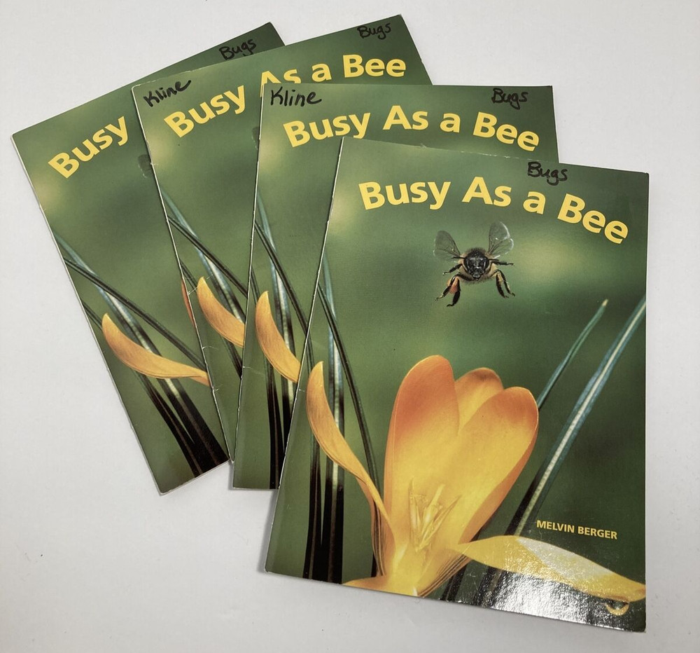 Busy As A Bee by Melvin Berger-Lot of 4 Guided Reading  Classroom/Homeschool