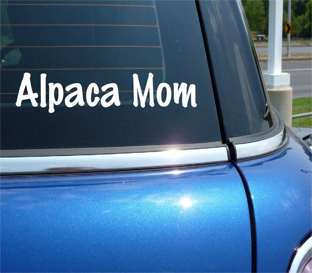 Alpaca Mom Farm Funny Decal Sticker for Car or Wall Art