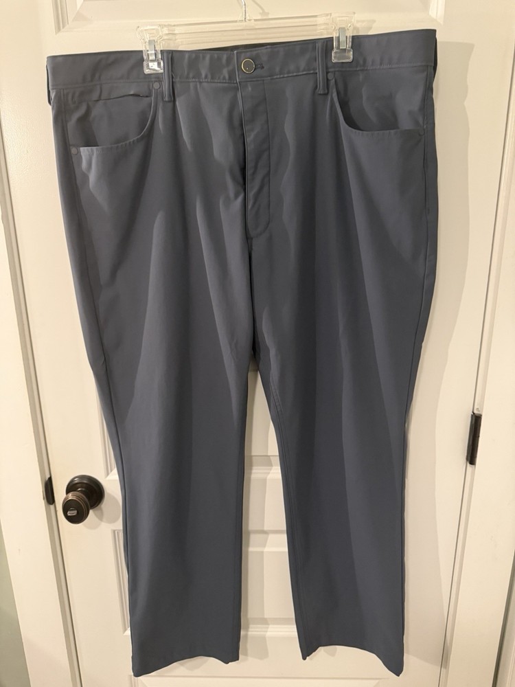 Dockers Men's Go Airweave 5 Pocket Straight Fit Pants Ombre Blue Size 42x30