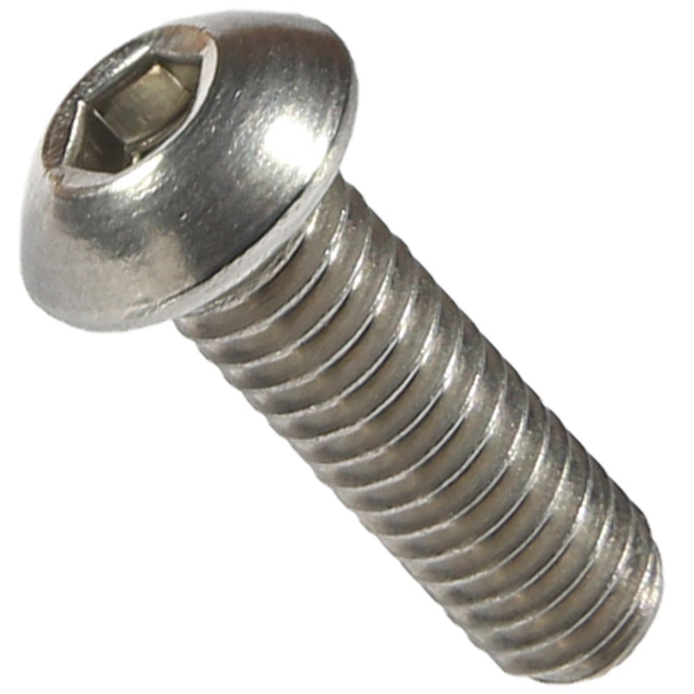 M8-1.25 x 40MM Button Head Socket Cap Screws ISO 7380 Stainless Steel Qty 250