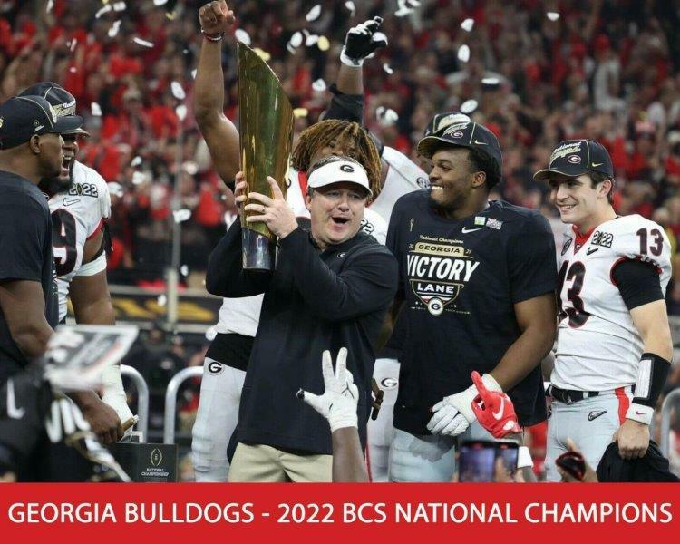 GEORGIA BULLDOGS 2022 National Champions Kirby Smart 8x10 Photo Poster Man Cave