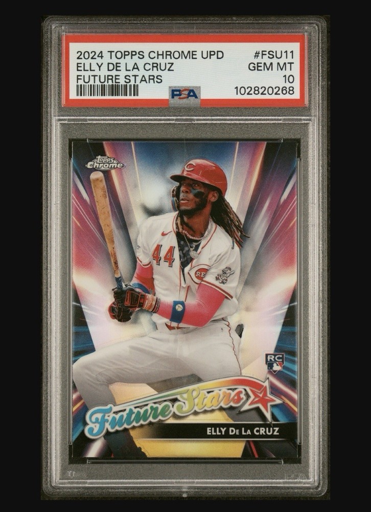 2024 TOPPS CHROME ELLY DE LA CRUZ UPDATE FUTURE STARS #FSU11 RC ROOKIE PSA 10