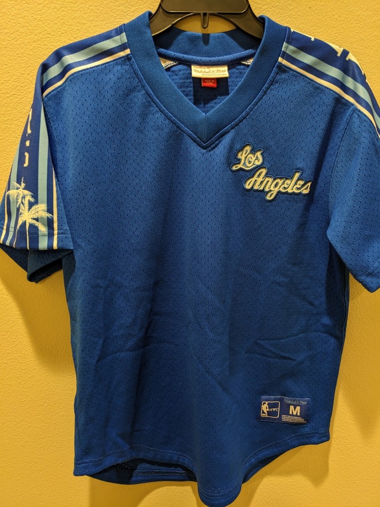 Mitchell & Ness Nba Hwc Los Angeles Lakers Blue Mesh Jersey Size M