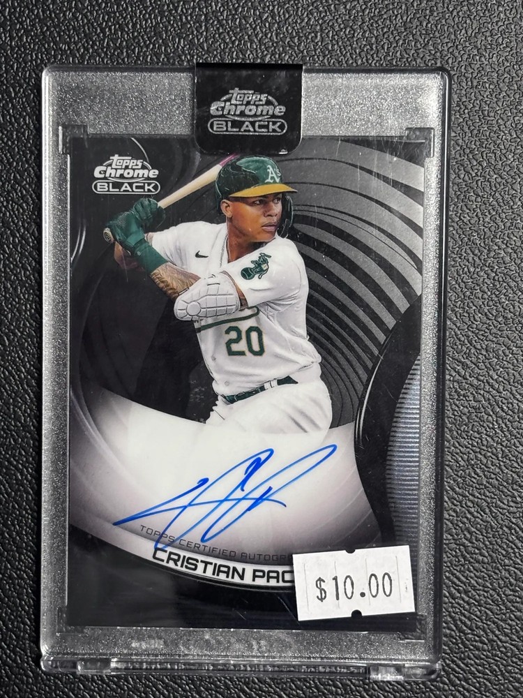 2022 Topps Chrome Black - Autographs Cristian Pache #CBA-CP (AU)