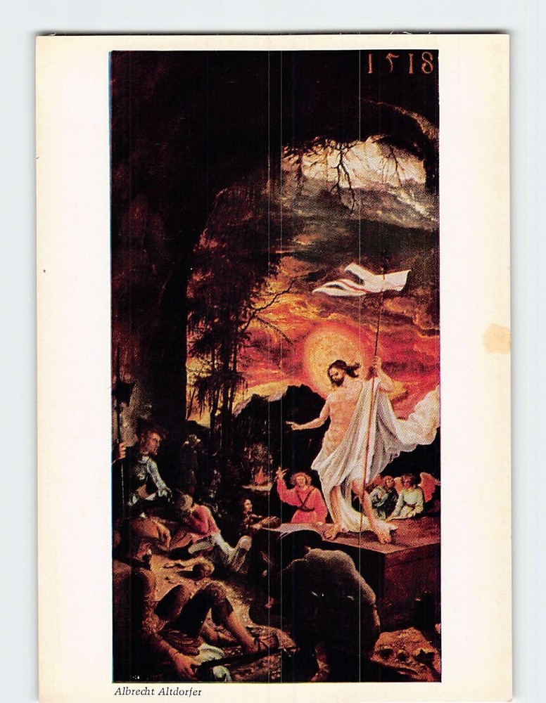 Postcard The Resurrection of Christ By Albrecht Altdorfer Vienna Austria