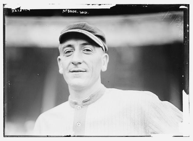 Photo:George McBride Washington Senators Baseball Portrait 1921