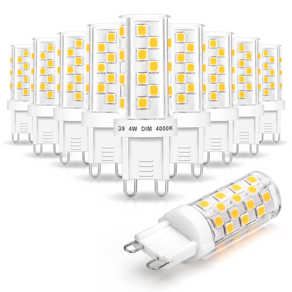 G9 Led Bulbs Dimmable 4W 4000k Natural White,Replace G9 40W 35W Halogen, AC12...