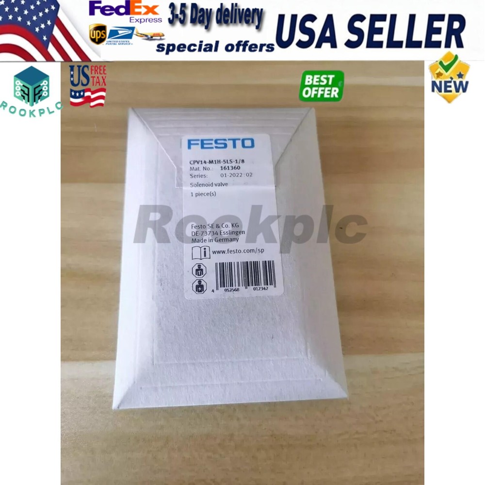 US FREE TAX New Festo CPV14-M1H-5LS-1/8 161360 Air solenoid valve