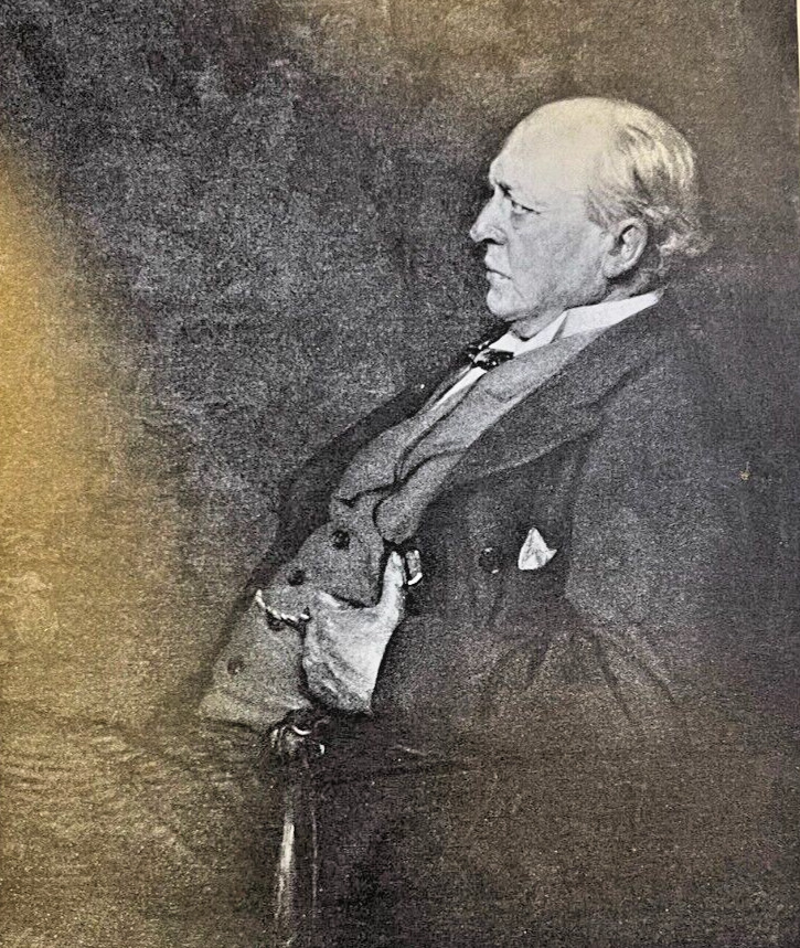 1912 Vintage Magazine Illustration Author Henry James