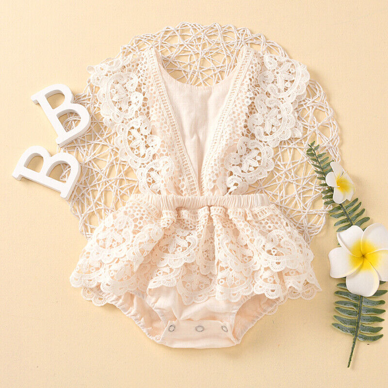 Newborn Baby Girl Outfits Clothes Romper tutu Dress Jumpsuit Bodysuit Set