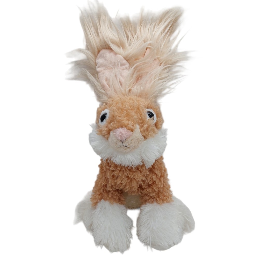 Dan Dee Plush Bunny Rabbit 12 inch Stuffed Animal Long Hair Ears Easter Tan