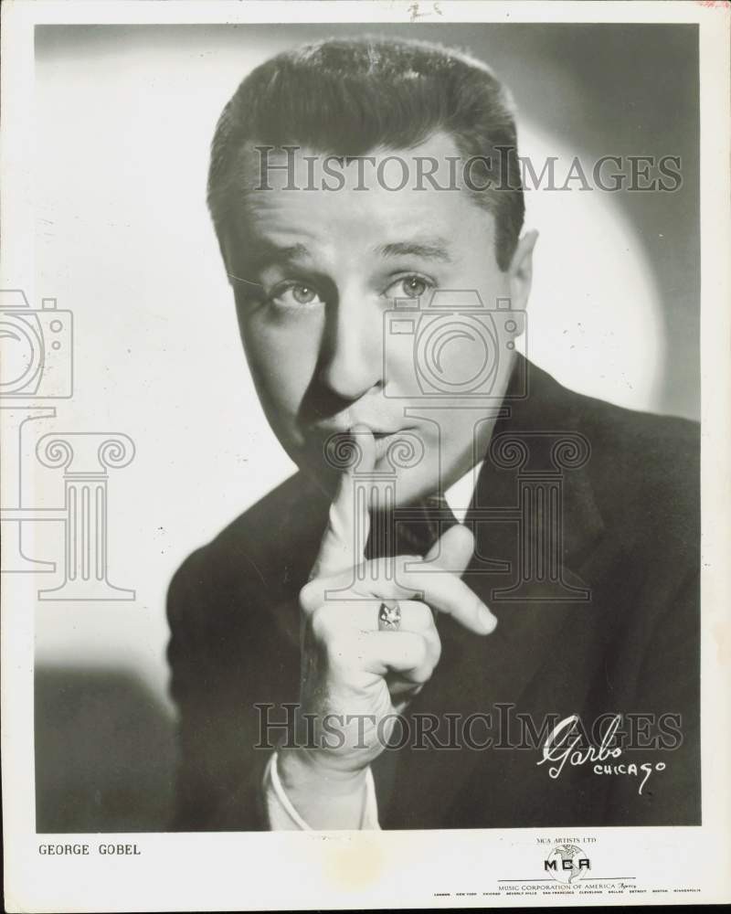 1954 Press Photo Comedian George Gobel - lrq02292