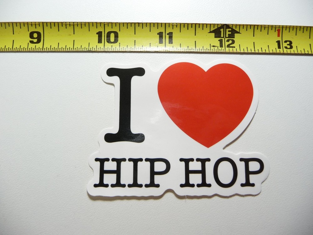 Love Hip Hop Heart Decal Sticker - Rap Music Street Style