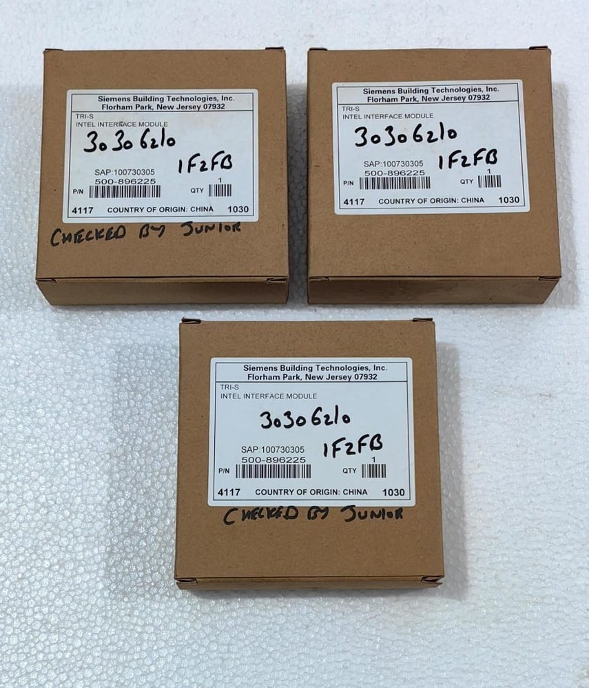 LOT OF 3 | SIEMENS | TRI-S | 500-896225 | Single Input Interface Module, NEW
