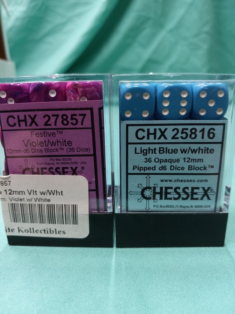 Chessex D6 Block Lot of 2