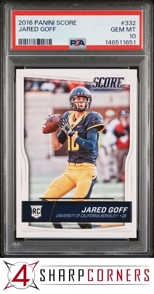 2016 Panini Score #332 Jared Goff Rc Psa 10Set builders paradise - improve your registry!