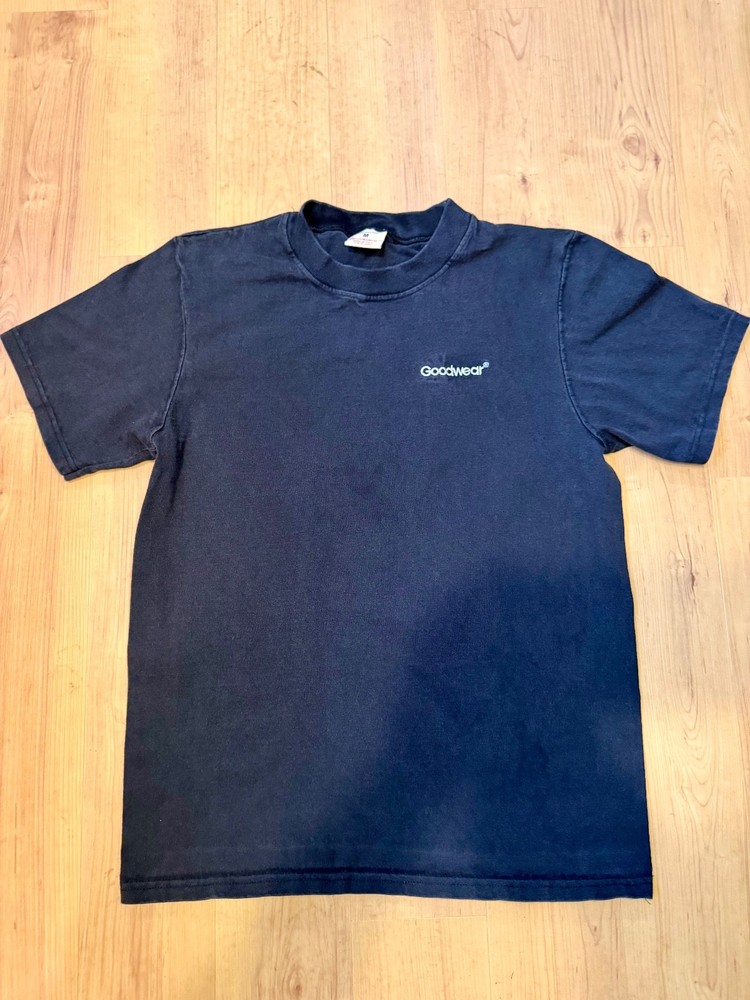 Men's Goodwear Heavyweight T-shirt, size medium, black, 100% cotton, made in USA