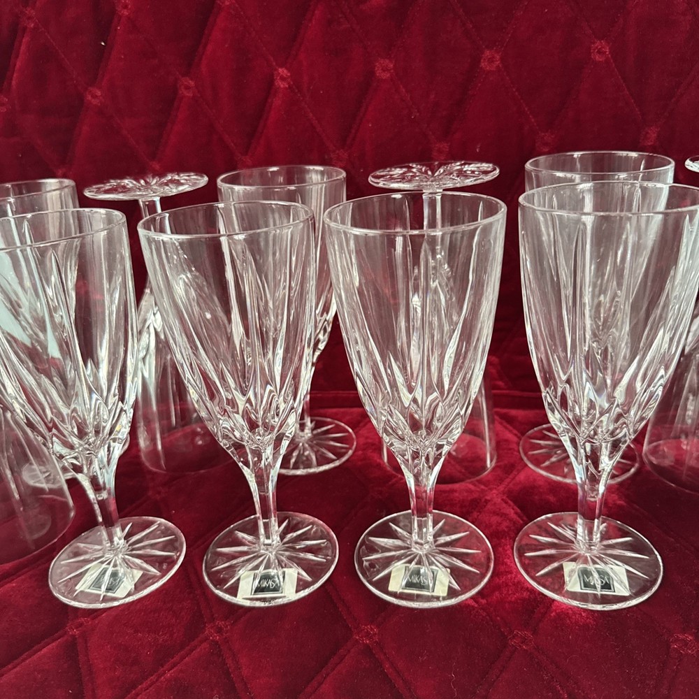 Set of 4 MIKASA Crystal APOLLO Iced Tea Beverage Glasses