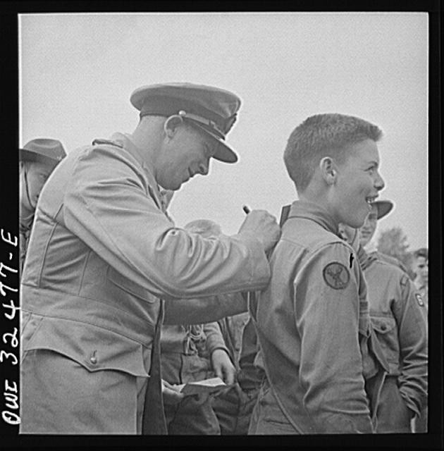 Photo:Oswego New York Norwegian Naval Officer Autograph Boy 1910s