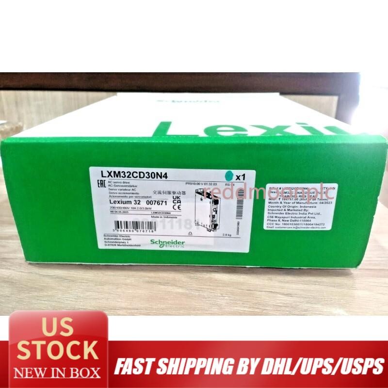 LXM32CD30N4 SCHNEIDER motion servo drive, Lexium 32,30A,208to480V, 3kW-Brand New