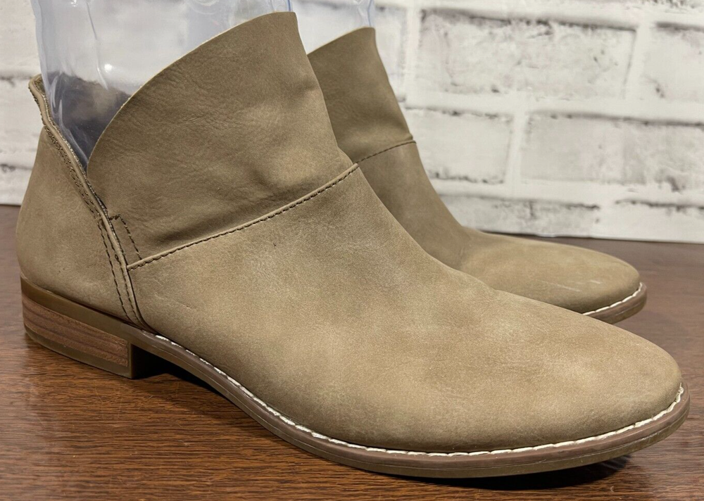 American Eagle Womens Slip On Ankle Bootie Brown Size 9 Low Heel