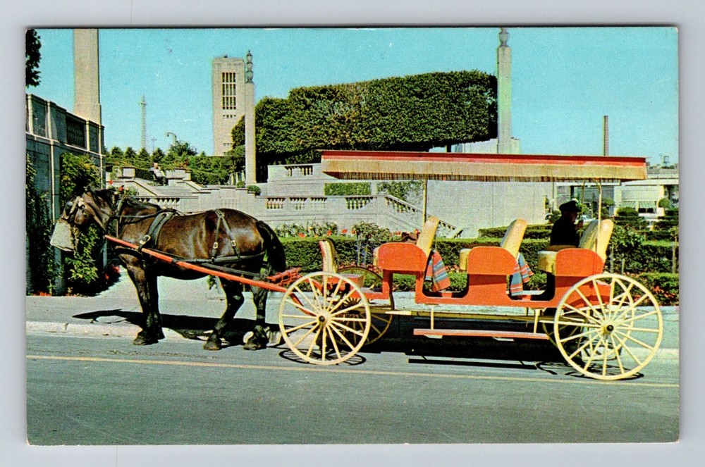 Canada- Niagara Falls Horse Drawn Carriage Souvenir Old Postal Vintage Postcard