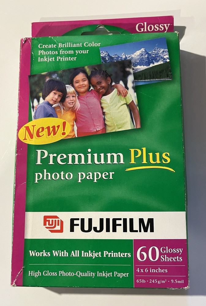 Fujifilm Premium Plus 4x6 Glossy Photo Paper 20 Sheets Open Box