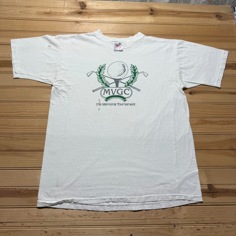 Vintage 90s The Memorial Tournament MVGC Golf Sports Graphic T-Shirt USA - XL