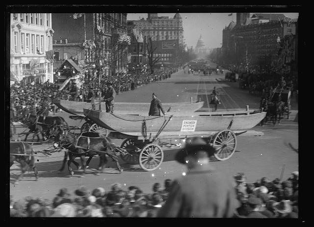 Photo:Washington DC Pennsylvania Ave Parade 1910s Bread Wagon Horse Cart