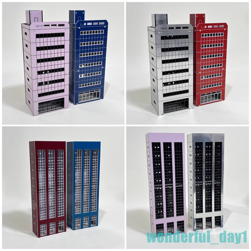 N Scale Morden Building City Scene Model Office Buildings House Kit Toys