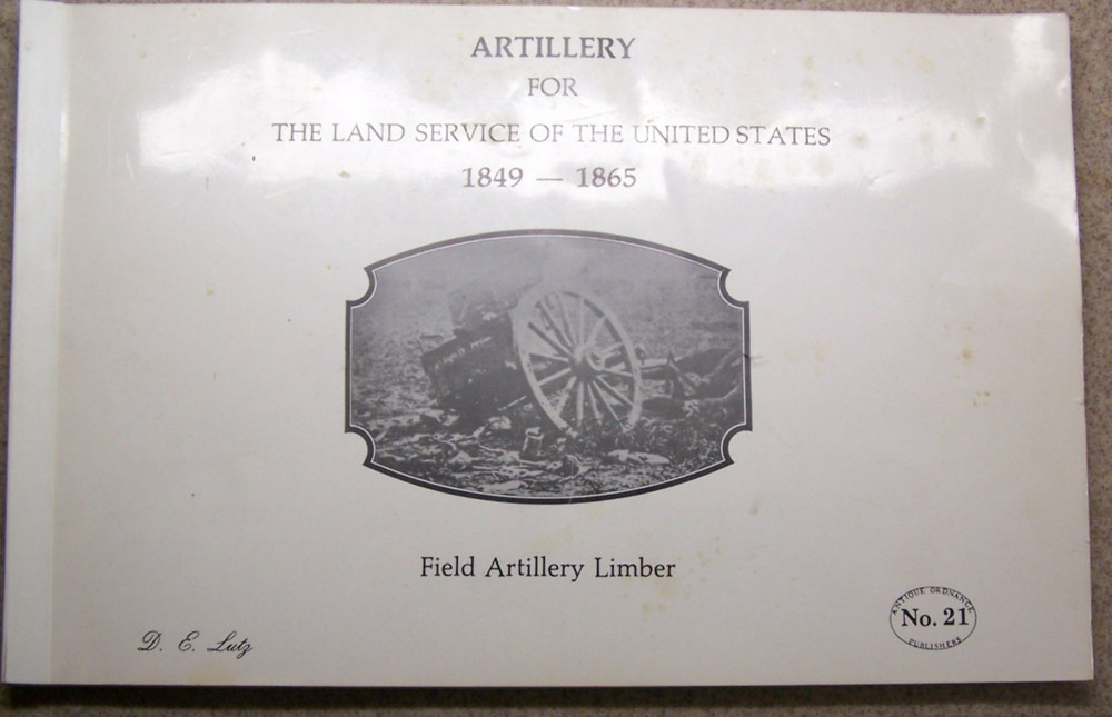 field artillery limber 1849-1865  antique ordnance Publishers 1983 scale drawing