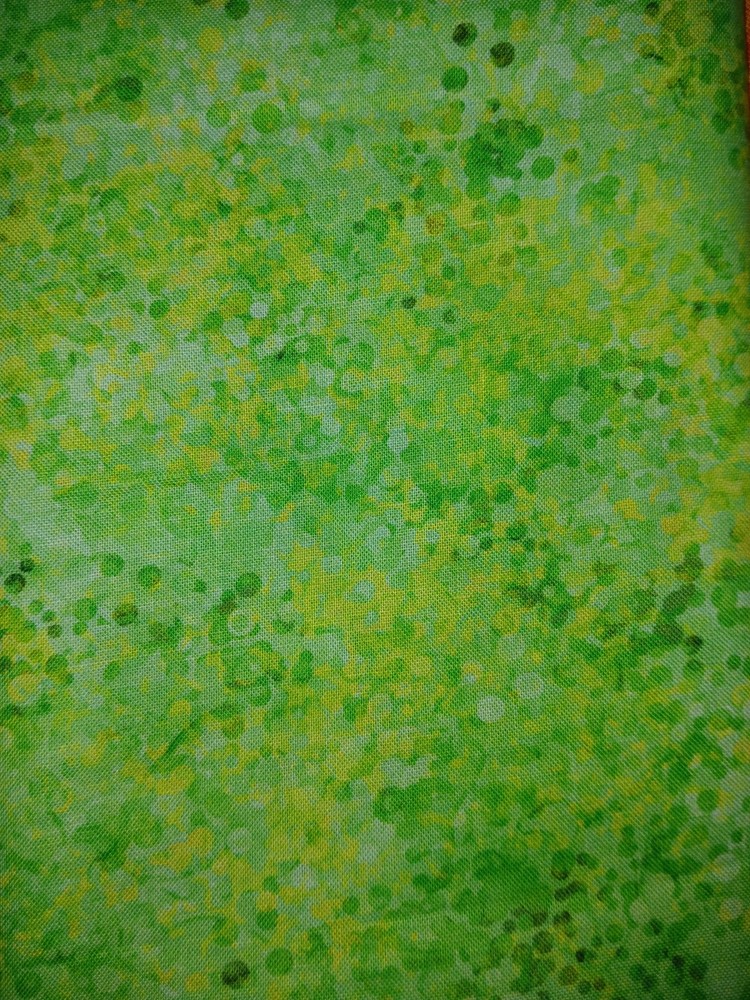 2yd blender green MDG digital quilting cotton soft feel spring dots