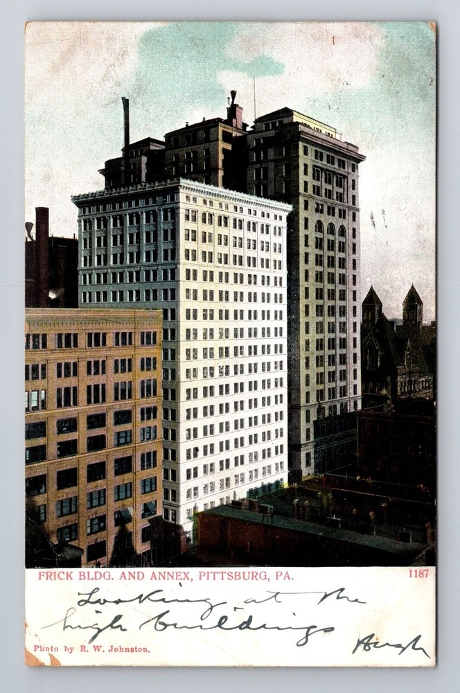 Pittsburgh PA-Pennsylvania, Frick Building & Annex, Vintage c1906 Postcard