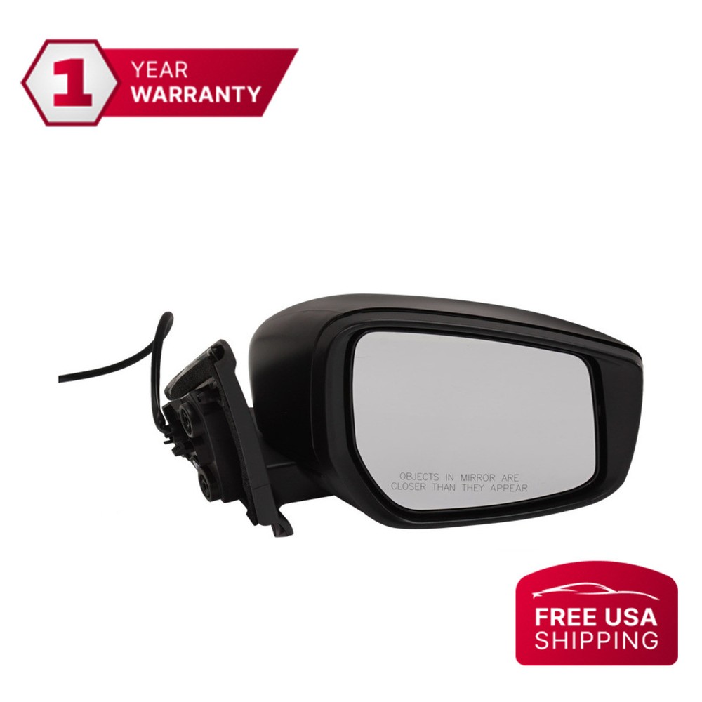 Mirror Textured Black Power Glass Passenger Side For 2018-2019 Nissan Kicks S