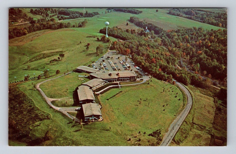 New Philadelphia OH- Ohio, Aerial Atwood Lake Lodge, Antique, Vintage Postcard
