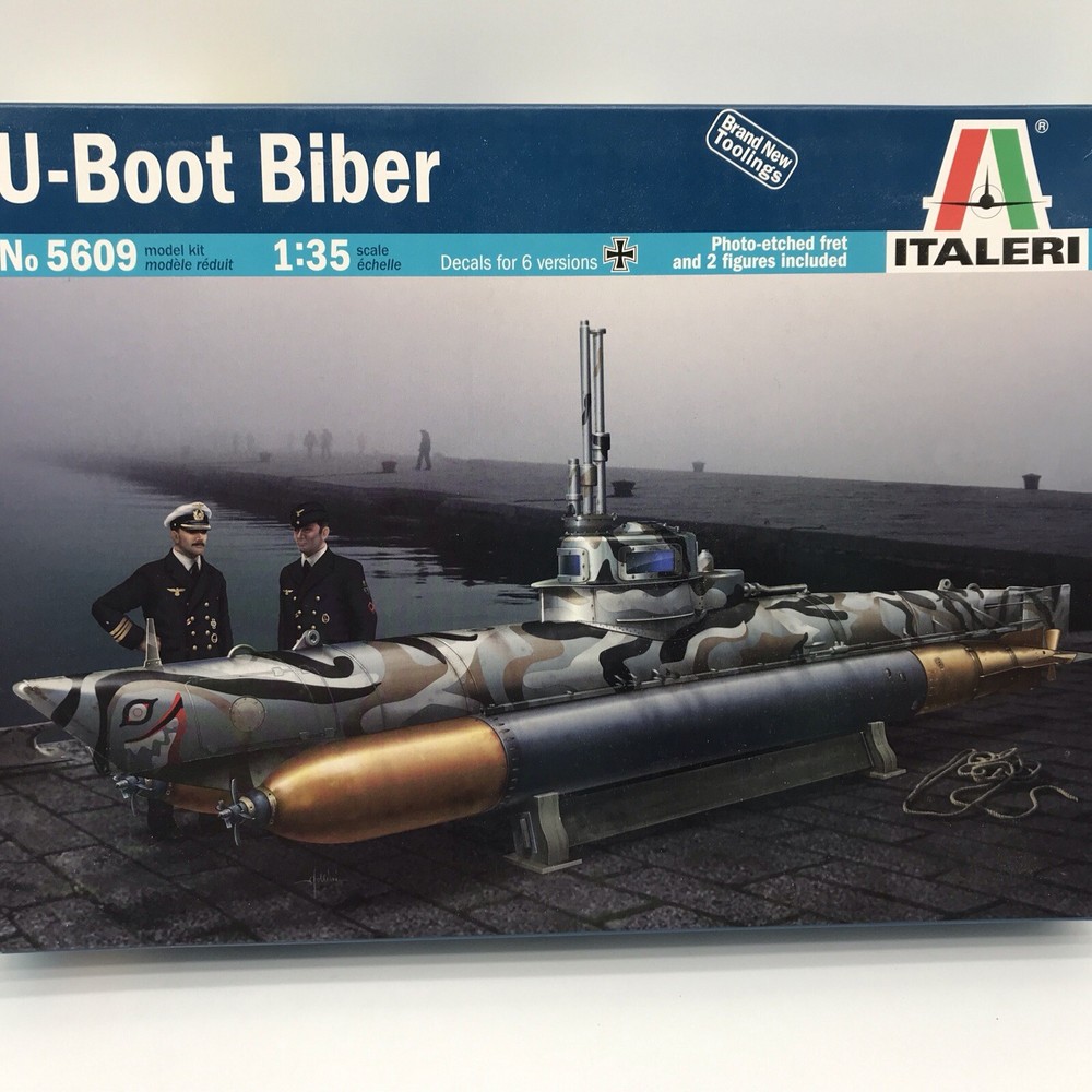 1/35 Italeri #5609 U-Boat Biber W/ Photo Etch Kit Partially Painted ESY 96
