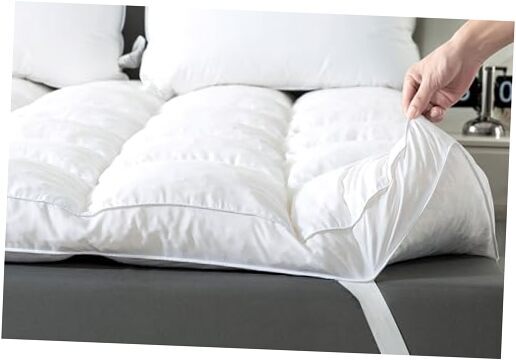 3 Inch Memory Foam Mattress Topper Size, Premium Fluffy & Soft Queen White