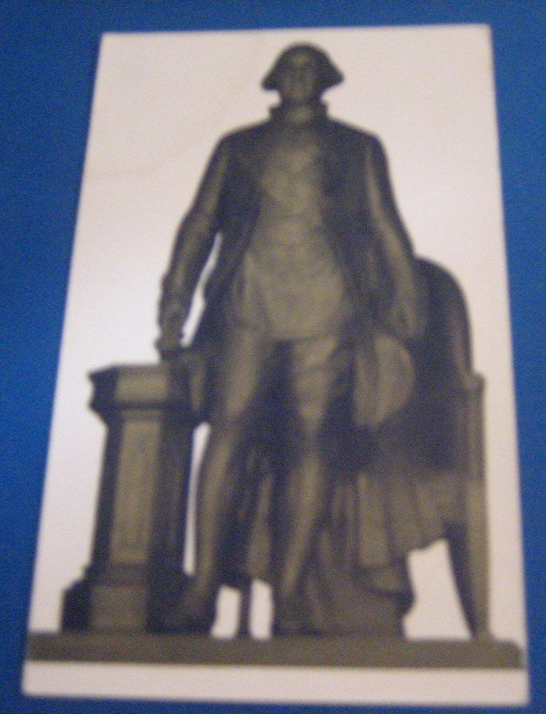 Vintage Patriotic Americana Postcard George Washington Colorful Historic