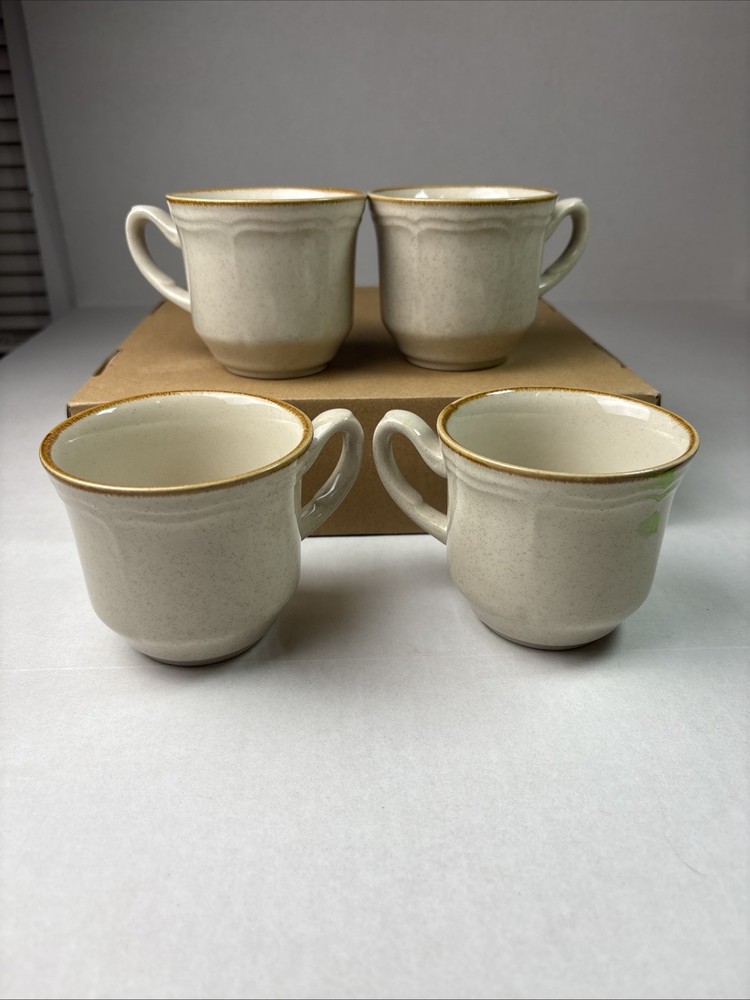 Vintage The Classics Hearthside Stoneware Japan Coffee Tea Mug Set Of 4